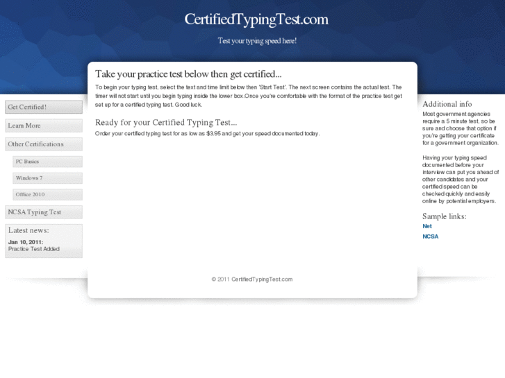 www.certifiedtypingtest.com