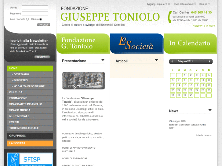 www.fondazionetoniolo.it