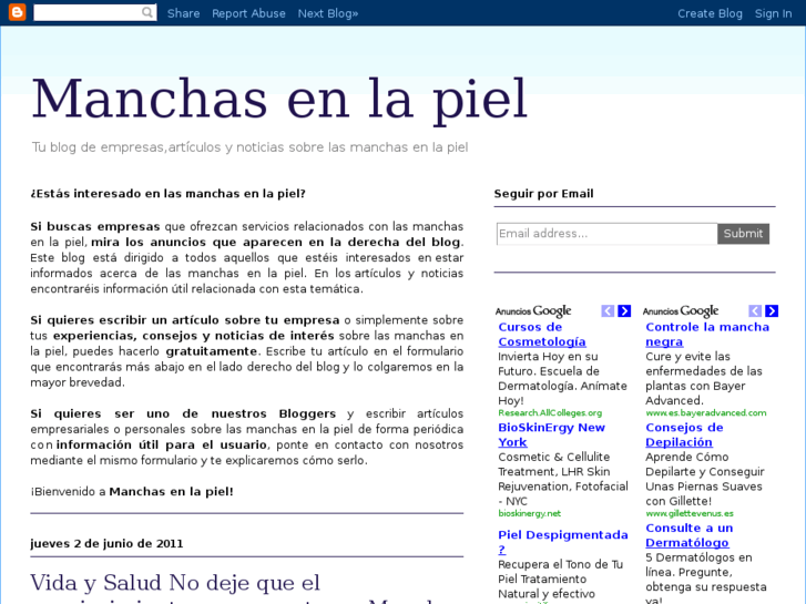 www.manchasenlapiel.es