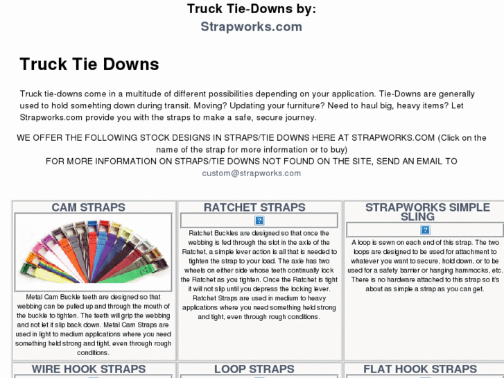 www.trucktiedowns.info