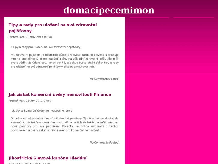 www.domacipecemimon.cz