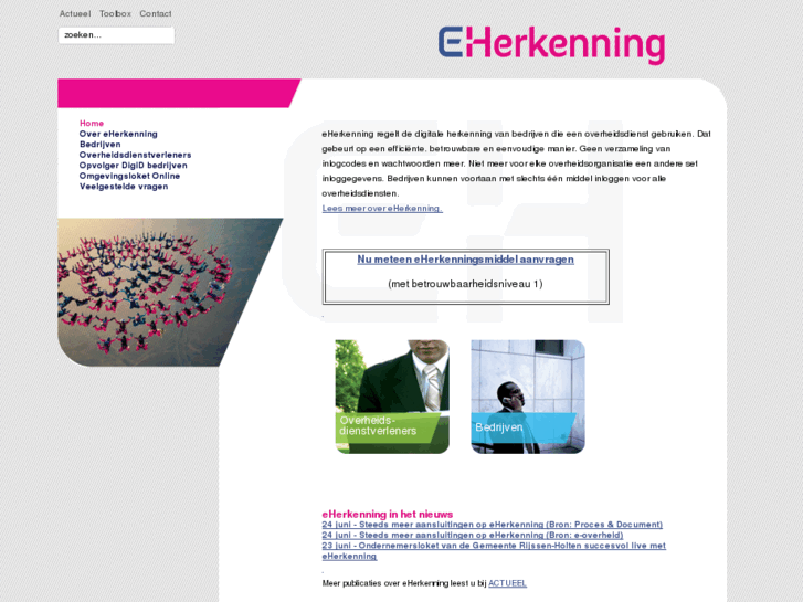 www.eherkenning.nl