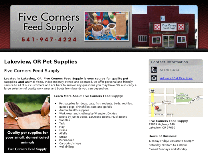 www.fivecornersfeedsupply.com