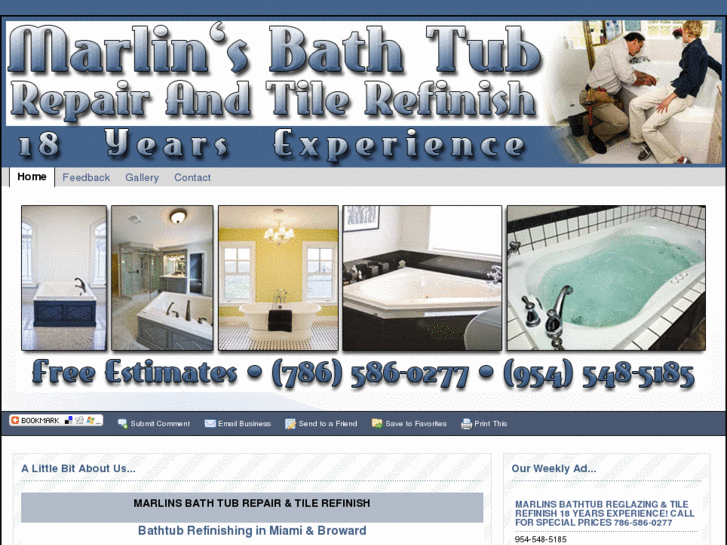 www.marlinsbathtubrefinishing.com