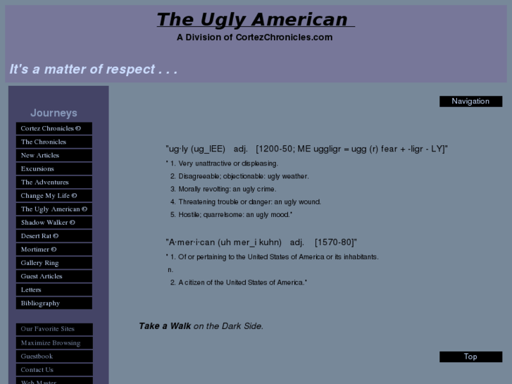 www.uglyamerican.org