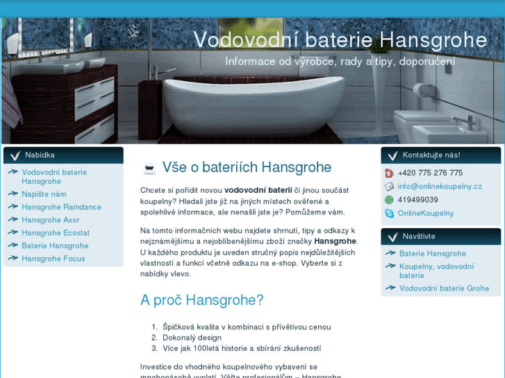 www.vodovodni-baterie-hansgrohe.info