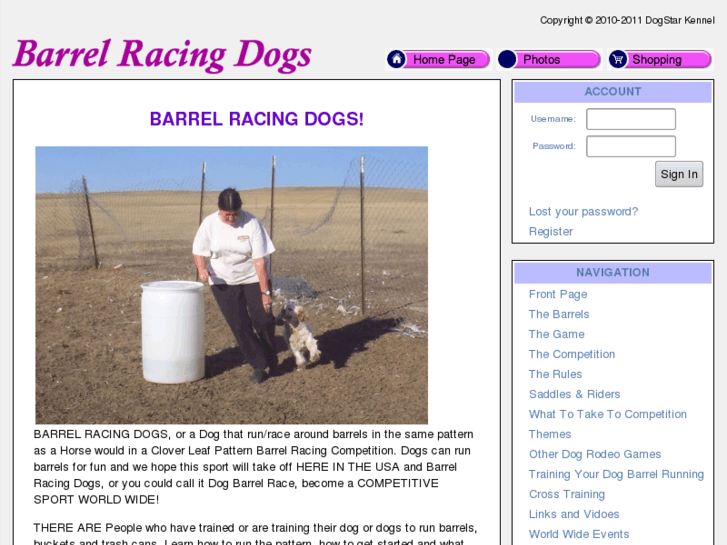 www.barrelracingdogs.com