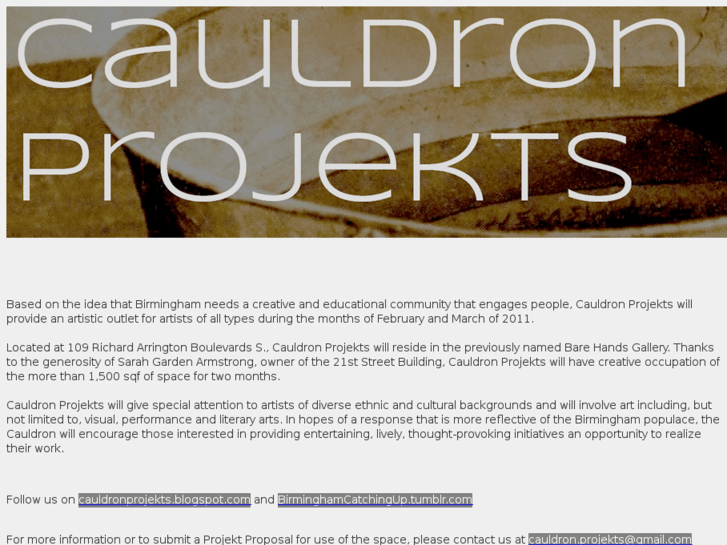 www.cauldronprojekts.com