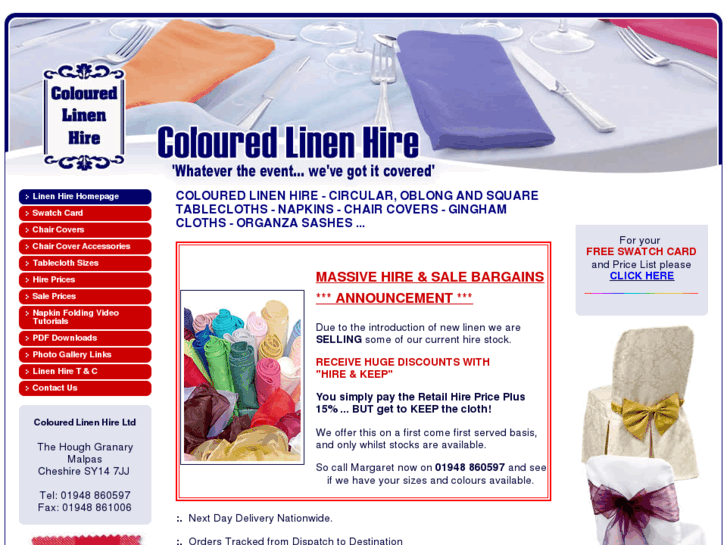 www.colouredlinenhire.co.uk