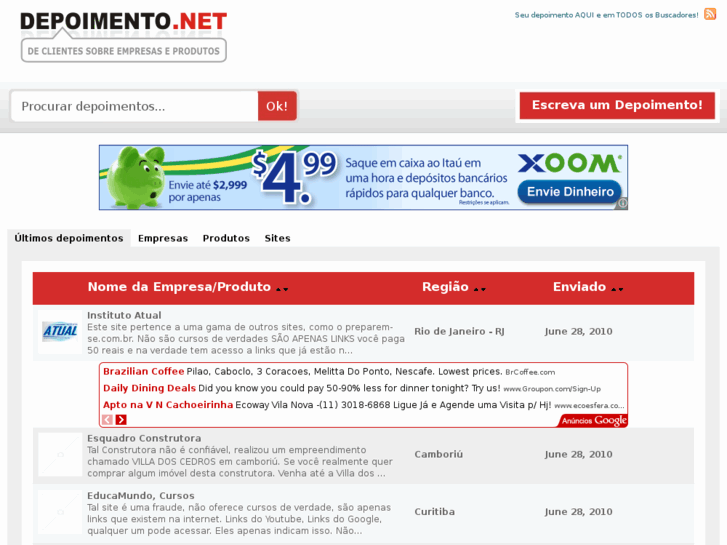 www.depoimento.net