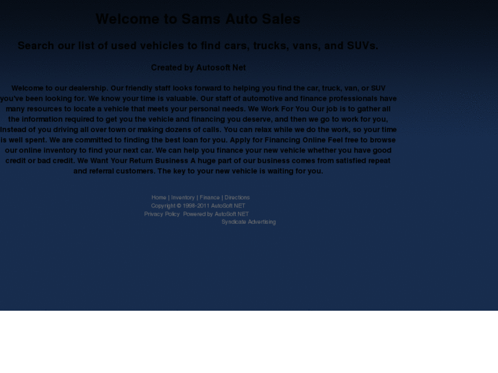 www.samsautosalesinc.com