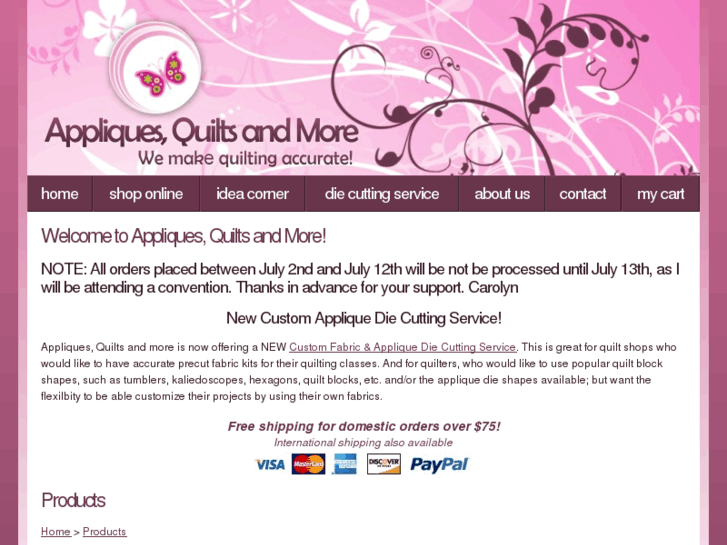 www.appliquesquiltsandmore.com