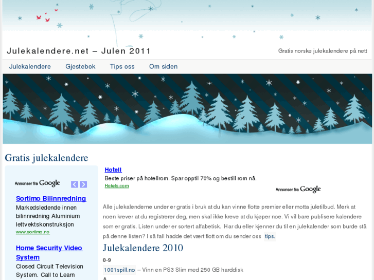 www.julekalendere.net