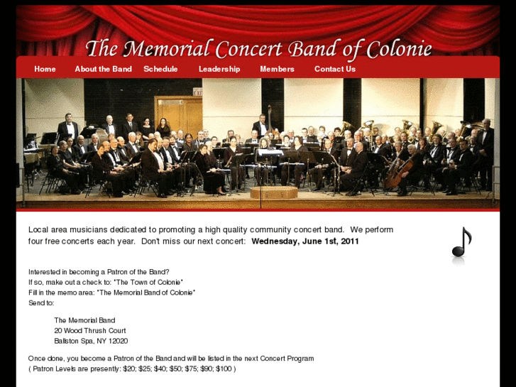 www.memorialband.org