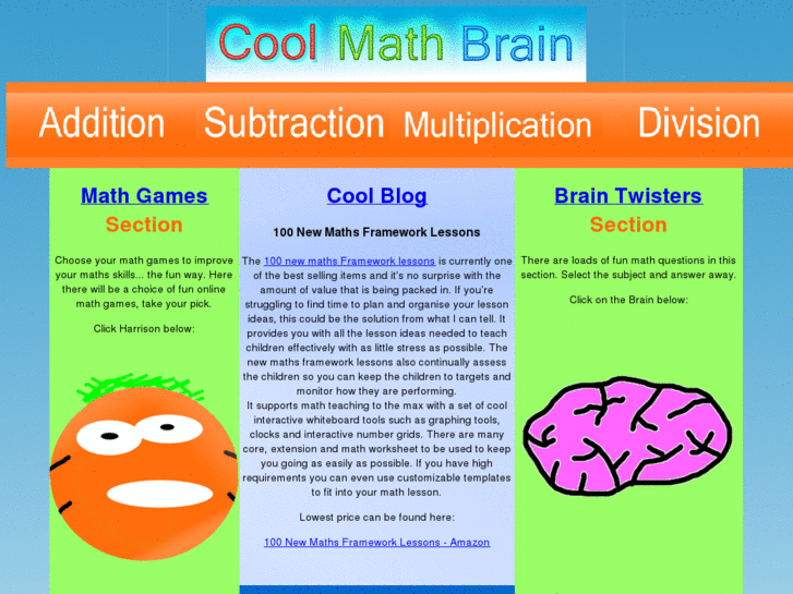 www.coolmathbrain.com