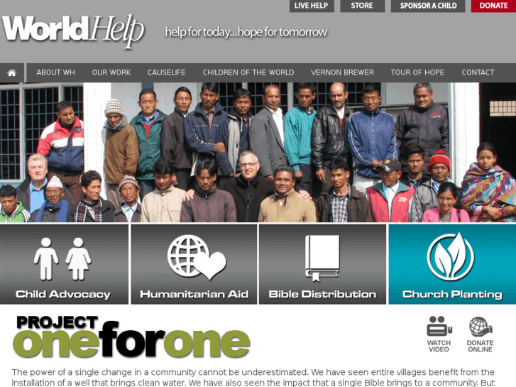 www.projectoneforone.net