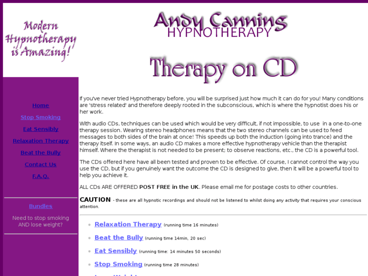 www.therapyoncd.co.uk