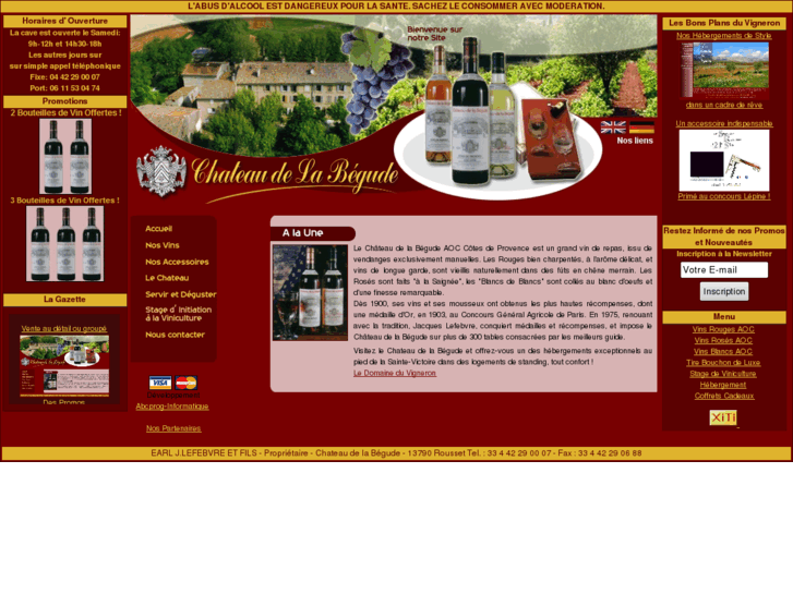 www.chateaudelabegude.com