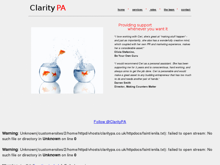 www.claritypa.co.uk