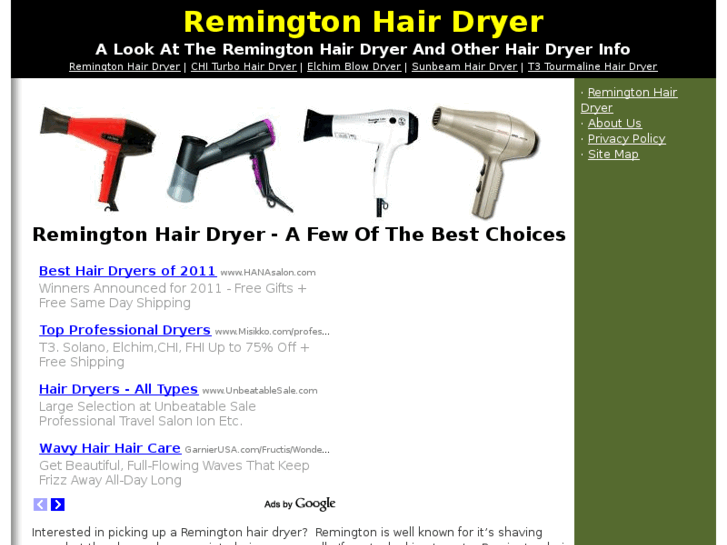 www.remingtonhairdryer.com