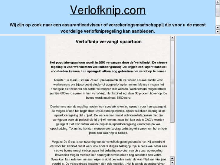 www.verlofknip.com
