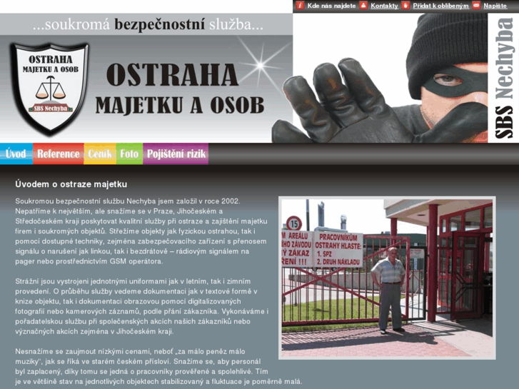 www.ostraha-majetku-nechyba.cz