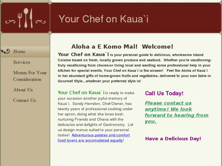 www.yourchefonkauai.com