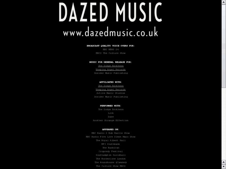 www.dazedmusic.co.uk