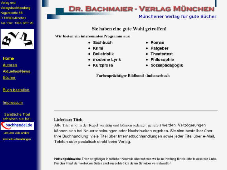 www.verlag-drbachmaier.de