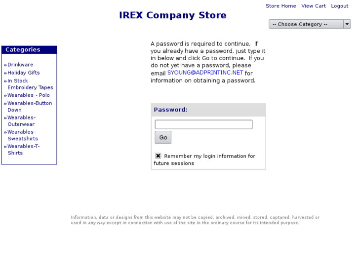 www.irexcompanystore.com