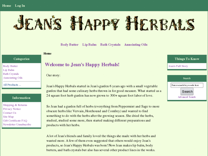 www.jeanshappyherbals.com