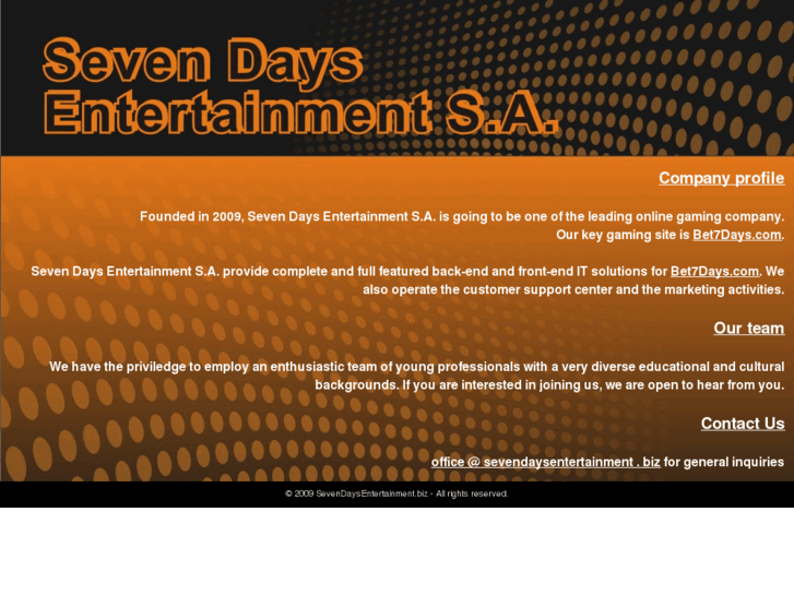 www.sevendaysentertainment.biz