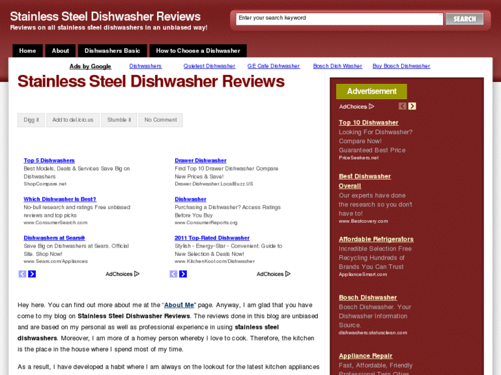 www.stainlesssteeldishwasherreview.com