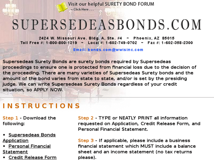 www.supersedeasbonds.com