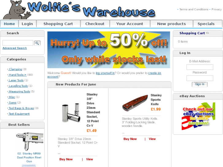 www.wolfieswarehouse.com
