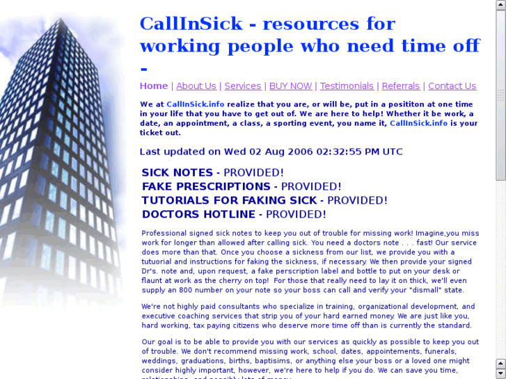 www.callinsick.info