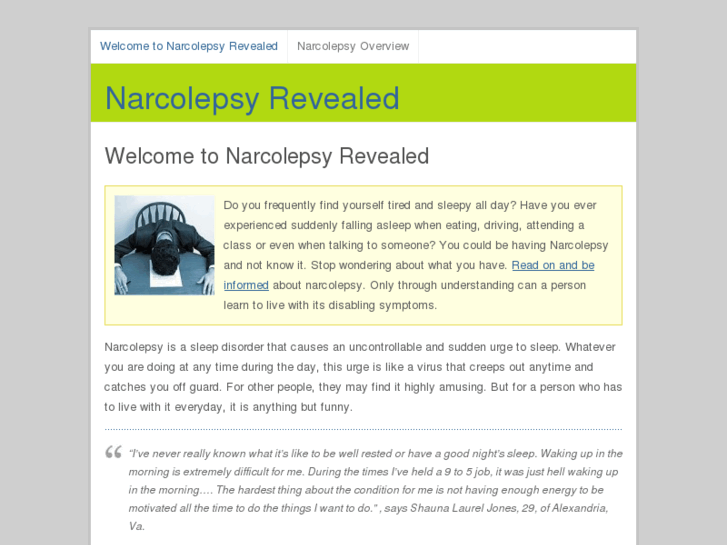 www.narcolepsyrevealed.com