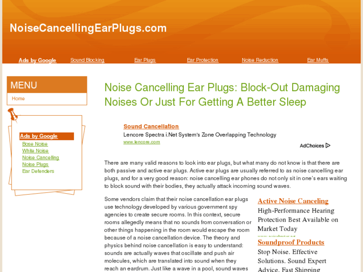 www.noisecancellingearplugs.com