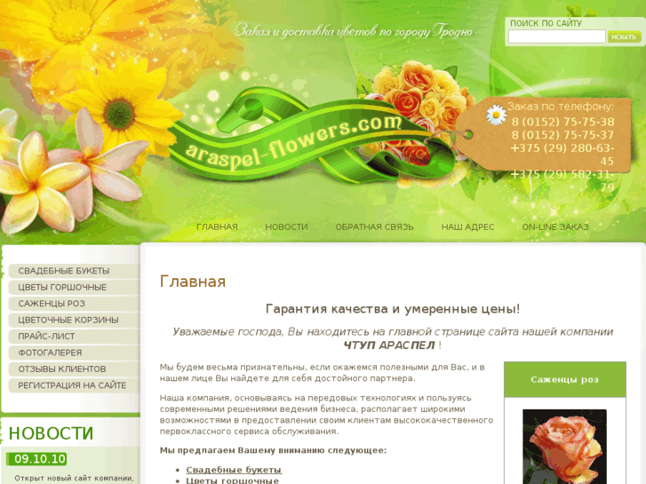 www.araspel-flowers.com