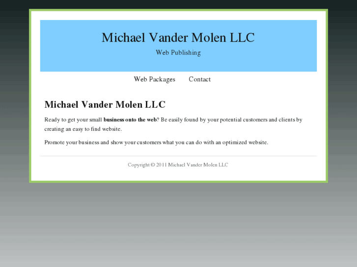 www.michaelvandermolenllc.com