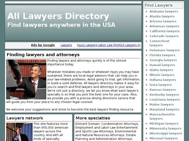 www.all-lawyers-directory.org