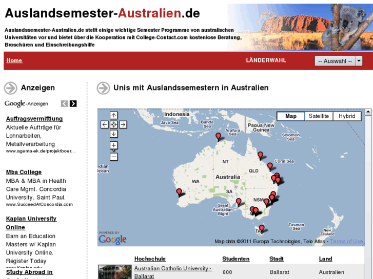 www.auslandssemester-australien.de