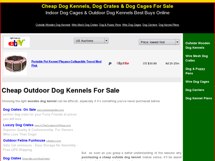 www.cheap-dog-kennels-for-sale.com