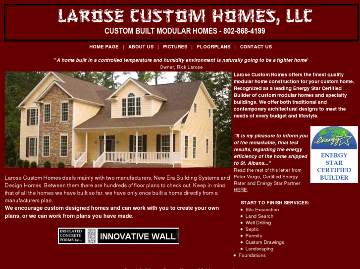 www.larosecustomhomes.com