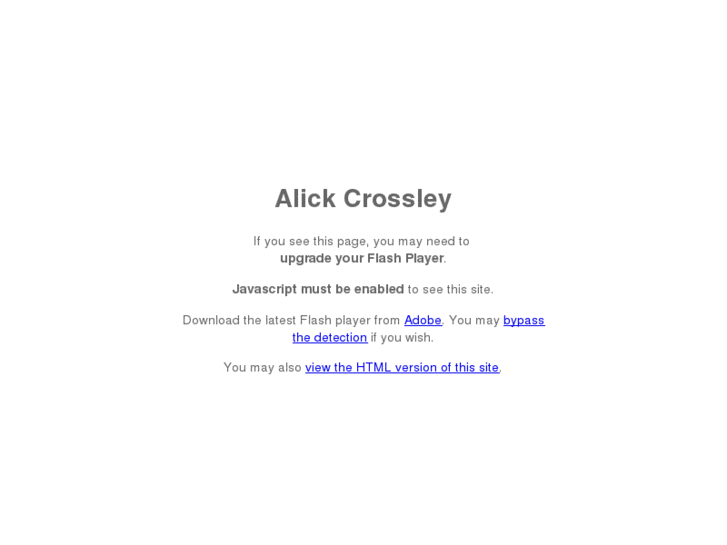 www.alickcrossley.com