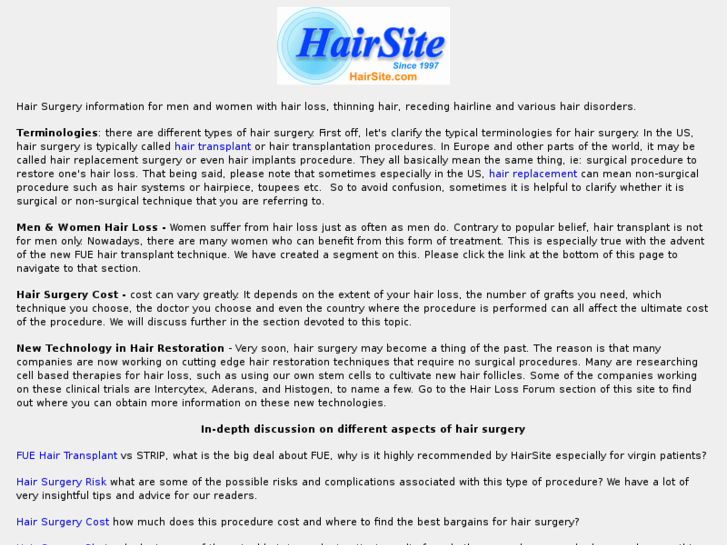 www.hair-surgery.info