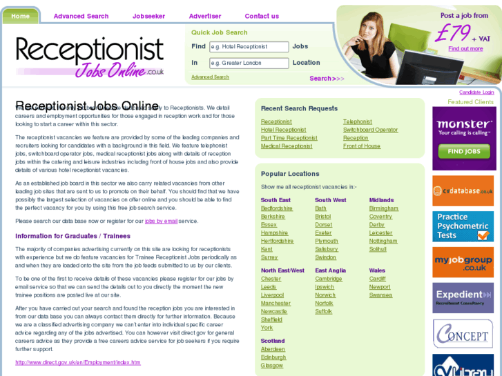 www.receptionistjobsonline.com