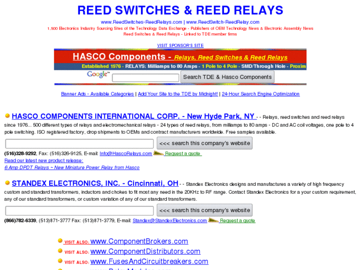 www.reedswitches-reedrelays.com