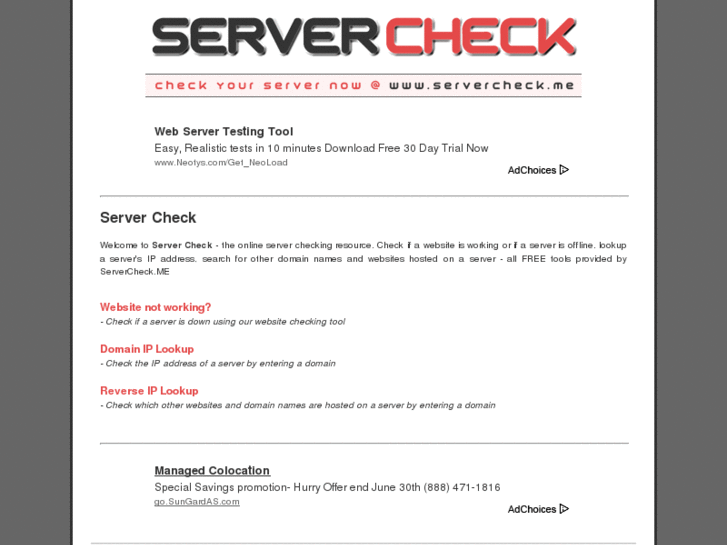 www.servercheck.me