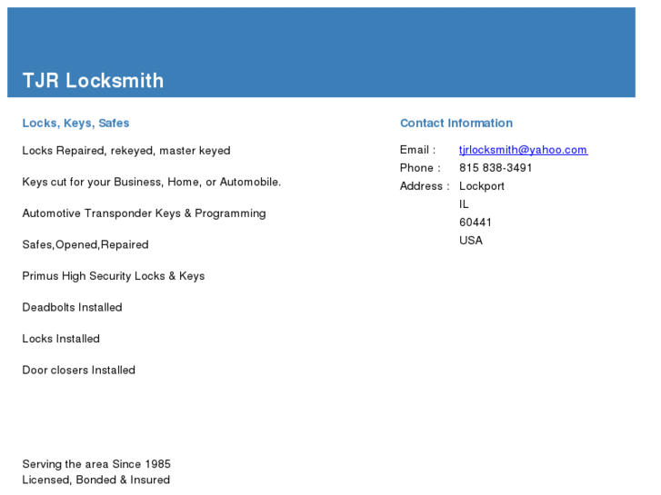 www.tjrlocksmith.com
